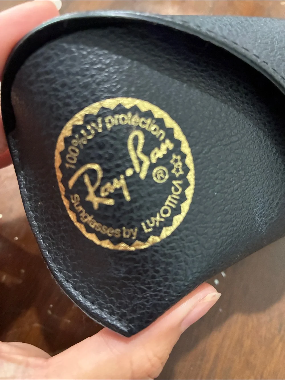 Ray-Ban Black Textured Snap Sunglasses Case
